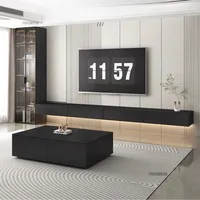 Meuble TV suspendu moderne européen, meuble TV mural flottant, meubles de salon, vente en gros, usine OEM ODM, taille personnalisée