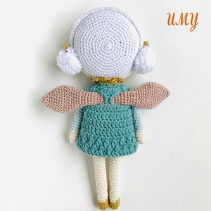 Benutzer definierte Baumwolle Gefüllte Gestrickte Mädchen Handgemachte Weiche Spielzeug Elf Plüsch Amigurumi Häkeln Fee Puppe - Product Image 6