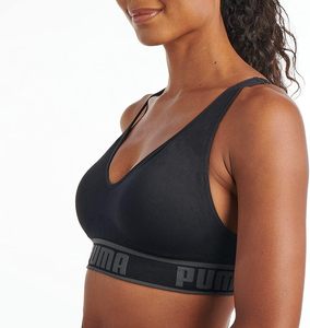 Sujetador Deportivo Sin Costuras con Relleno y Tirantes Halter Estilo Gótico para <span class=keywords><strong>Mujer</strong></span> - Product Image 3