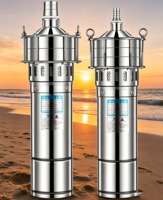 Pompe à eau centrifuge haute pression en acier inoxydable, pompe submersible multi-étages, pompe de surpression, pompe à vide, 2HP 4HP 220V 380V