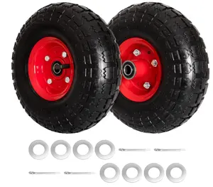 Высокое качество 4,10/3,50-4 колеса для тачки 4-дюймовые шины пневматические резиновые шины для тачки шины с ободом