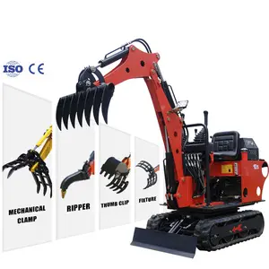 0.8 Ton Mini Digger Hydraulic Crawler Mini Excavator Children Excavator With Cheap Prices For Sale