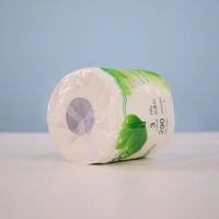 Papier toilette en rouleau blanc biodégradable et écologique, en pâte de bois vierge 3 plis 100g, épais et résistant, avec logo personnalisé OEM, vente en gros
