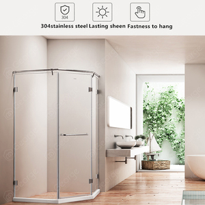 Cabine de douche moderne en verre trempé avec cadre coulissant, garantie <span class=keywords><strong>5</strong></span> ans pour <span class=keywords><strong>hôtel</strong></span> et appartement - Product Image 2