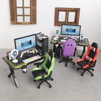 Kit de Modélisation DIY Mini Chaise de Bureau Gamer, Scène d'Ordinateur de Bureau Micro, Kit de Scène pour Maison de Poupées, Diorama, Jouet d'Assemblage, Scène de Jeu d'Imitation