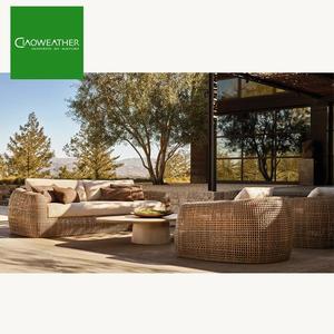 Ensemble de canapé de jardin <span class=keywords><strong>en</strong></span> rotin tissé à la main de haute qualité, mobilier de patio extérieur moderne, mobilier d'extérieur <span class=keywords><strong>pour</strong></span> hôtel, ensemble de style contemporain - Product Image 1