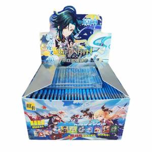 Vente en gros 48 Boîtes <span class=keywords><strong>Tcg</strong></span> Collection Carte Booster Boîte Rare Table Jouets pour Famille Enfants Cadeau Anime Jeu <span class=keywords><strong>Genshin</strong></span> Impact Cartes - Product Image 5