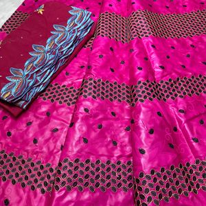 New Chất lượng cao nhất bazin Riche vải Đức 5 + 2yard feitex bazin Riche chiều rộng lớn 160cm thêu bazin vải - Product Image 6