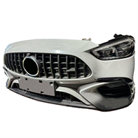 Ensemble de pare-chocs avant complet d'occasion pour W206 C63S AMG 2023, Plug & Play, calandre avant complète, phares, lèvre rouge, fixation par boulons