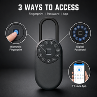 Cassetta Portachiavi Intelligente KB3F con Impronta Digitale Biometrica, Cassetta di Sicurezza per Chiavi per Airbnb, Impermeabile IP65 per Esterni, Controllo tramite App, Scatola Elettronica per la Conservazione delle Chiavi