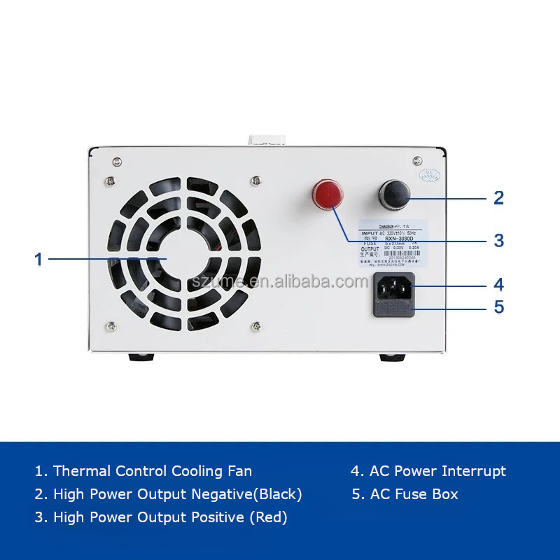 Zhaoxin RXN-3030D Power Supply - 0-15V, 30V Regulated Voltage