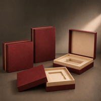 Boîtes cadeaux haut de gamme pour bougies, personnalisables, style livre avec couvercle et plateau, en carton blanc, estampage à chaud or/argent, impression couleur