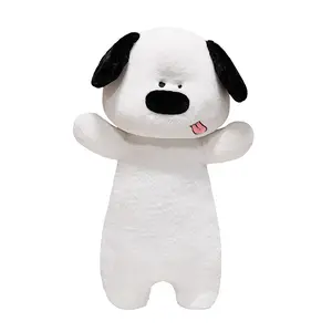 Милый медведь плюшевая игрушка Очаровательная собака чучело игрушка плюшевая черно-белая плюшевая игрушка собака мягкая подушка на заказ животные подушки