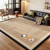 Tapis de salon moderne à motif géométrique multicolore, doux, pour intérieur, imprimé, pour la maison