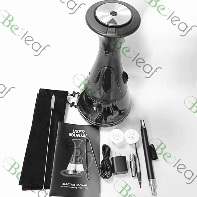 Hoka Wholesale Portable Mini Rechargeable Electronic Hookahs Fast Charging LED Custom Logo Frosted Free Type Pattern Bar Use