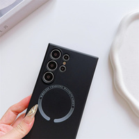 Étui de téléphone magnétique sans fil en TPU de luxe, design élégant, antichoc, pour S25 S24 Ultra S23 Ultra, coque de téléphone portable