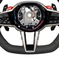 Maßgefertigtes Heiz- und Vibrations-Leder-Sportlenkrad mit LED für G-Serien-Modelle G01-G30/F90-F93 2018-2026 (2-Jahres-Garantie)