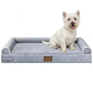 Cama ortopédica moderna y ecológica de primera calidad para perros y gatos con funda extraíble lavable L XL <span class=keywords><strong>XXL</strong></span> - Product Image 1