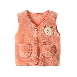 Chaleco Infantil al por Mayor, Grueso, Otoño Invierno 2020, Chaleco de Terciopelo de Doble Cara para Niños, Chaqueta Infantil - Product Image 1