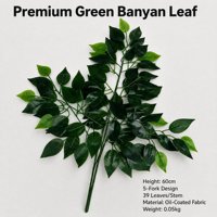 Tanaman Hias Plastik Evergreen Tahan UV, Dapat Didaur Ulang, Tahan Lama, Tanaman Gantung Plafon, Tanaman Indoor Ficus, Tahun Baru