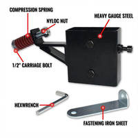 Support de cible de tir à l'arc en acier AR500, système de fixation DIY 2x4 pour la pratique du tir en extérieur