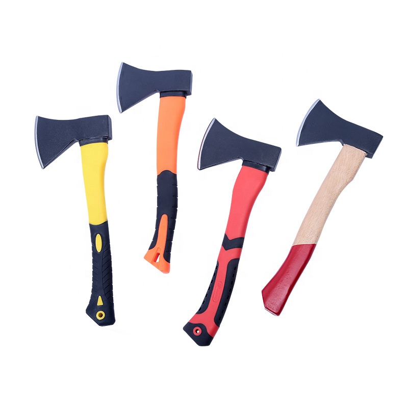 Mivos Ascia Spaccalegna di Legno 600 g/Accetta da Taglio con Testa in Acciaio e Manico in Fibra di Vetro/Ascia Universale per Giardino e Campeggio/Piccola Ascia Manuale da Spacco
