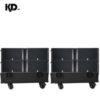 KD-1/KD-28 Enceinte Line Array Professionnelle 3 voies Double 15 pouces 1200W/240W Puissante avec Aimant Néodyme Spéciale Scène