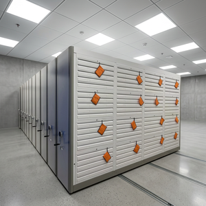 Intelligent Mobile Compressor Archive Storage Cabinet Metal Locking Shelving System Mobile Tiered Racks for Home and Workshop - Product Image 2