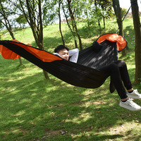 Hamac double portable pour le camping en plein air, lit de camping automatique à ouverture rapide, avec moustiquaire, en polyamide, capacité de poids de 300 kg