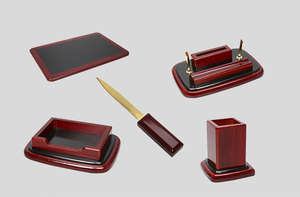 Giá rẻ thiết kế da văn phòng Máy tính để bàn thiết lập lưu trữ Khay bàn Tổ Chức Bộ - Product Image 2