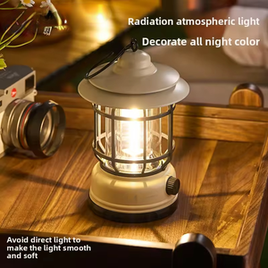Charge de luminosité réglable et batterie Lampe de <span class=keywords><strong>camping</strong></span> à <span class=keywords><strong>deux</strong></span> styles pour soirée en plein air - Product Image 4