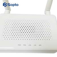 Harga pabrik GPON ONU 1GE dengan Band tunggal WIFI 2.4GHz Modem serat optik plastik putih 1 Port GPON