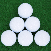 Balles de golf de compétition personnalisables avec motifs de logo imprimés, en caoutchouc synthétique Sarin à 3 couches, pour le prochain match