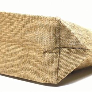 Sac fourre-tout en toile de jute et chanvre en gros, sac de plage personnalisé en jute, sacs en toile de jute naturelle écologique avec revêtement PE imperméable pour femmes - Product Image 2