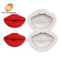 AK Personnalisé Lèvres 3D Silicone Fondant Gâteau Moules Chocolat Décorations pour Gâteau Décoration Fournitures Pâtisserie Outils