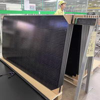 Panel Surya Monokristalin 580W Bifasial Tipe-N PERC Half Cell Kaca Ganda