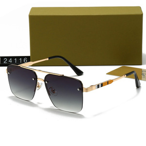 Gafas de Sol Unisex Nuevas 2026, Moda Clásica, Estilo <span class=keywords><strong>Caballero</strong></span>, Metal, Tendencia, Gafas <span class=keywords><strong>para</strong></span> Conducir, Viajar, Casuales, 24116 - Product Image 1