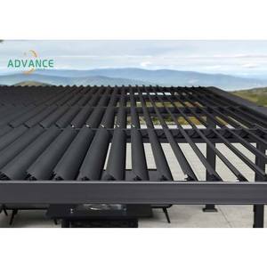 Pérgola de aluminio bioclimático duradero Advance <span class=keywords><strong>con</strong></span> listones y <span class=keywords><strong>postes</strong></span> de techo motorizados - Product Image 2