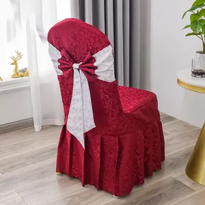 Copertura della sedia di nozze dell'hotel di banchetto all'ingrosso con gli eventi di nozze di Uesd della parte posteriore della cravatta