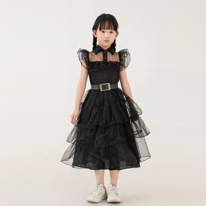 Fabricante suministro único niños vestido ropa disfraz a granel niñas Negro capas bruja y mago disfraz para niños - Product Image 4