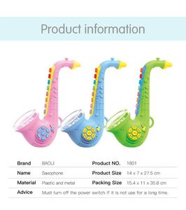Saxophone jouet pour enfants, instrument de musique, vente chaude - Product Image 4