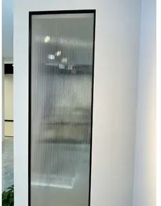 Puerta de apilamiento oculta para Exterior, puerta deslizante de aluminio para Patio, con bolsillo de vidrio oculto, para interior de la pared