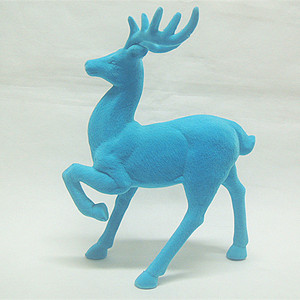 <span class=keywords><strong>Renne</strong></span> floqué en plastique, avec pied - Product Image 2