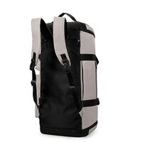 Sac de voyage en polyester trois-en-un grande capacité, haute esthétique, logo personnalisé, yoga, sports de plein air, gym, séparation sec/humide