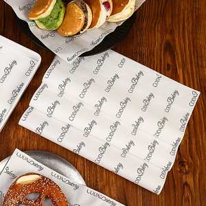 Hamburger Oil-proof PE Coated Virgin Eco-Friendly Disposable Square Chicken Roll Rice Ball Commercial <b>Food</b> Packaging <b>Paper</b> - Product Image 5