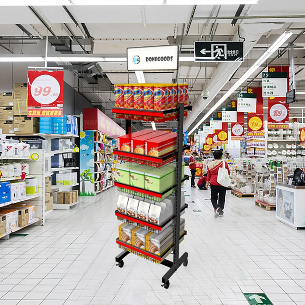 Étagères d'usine de bonne qualité directement pour le magasin de détail panier de présentation de fruits panier de présentation de magasin