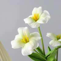 Vente en gros Arrangement de fleurs artificielles Décoration intérieure Fleurs artificielles Tulipe Décoration florale en plastique