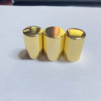 20.2*29.2mm Matériau Aluminium Inserts En Plastique Couvercle En Métal Extrémité Ouverte Facile Bouchon De Bouteille En Or pour Parfum Megnet Cap Noir