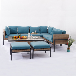 Ensemble de meubles de patio en rotin d'extérieur MIA, ensemble de meubles de patio en acier inoxydable - Product Image 3