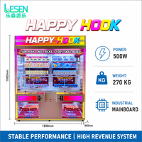 Machine à griffes Happy Hook à monnayeur, distributeur de cadeaux et de prix, jeu d'amusement porte-bonheur pour 2 joueurs